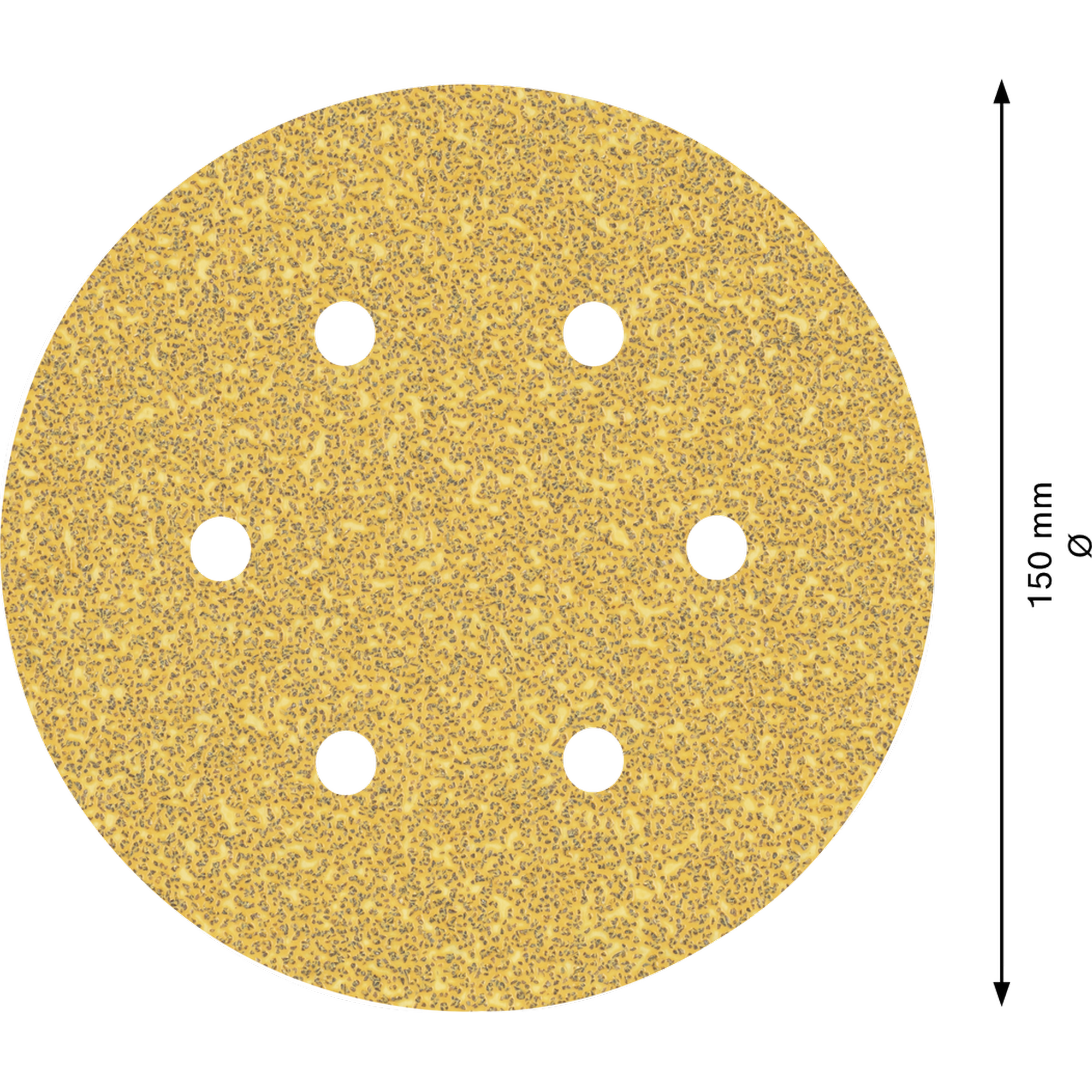 Exzenterschleifblatt 'Expert C470' Klett 6 Löcher Ø 150 mm G 40, 5-teilig