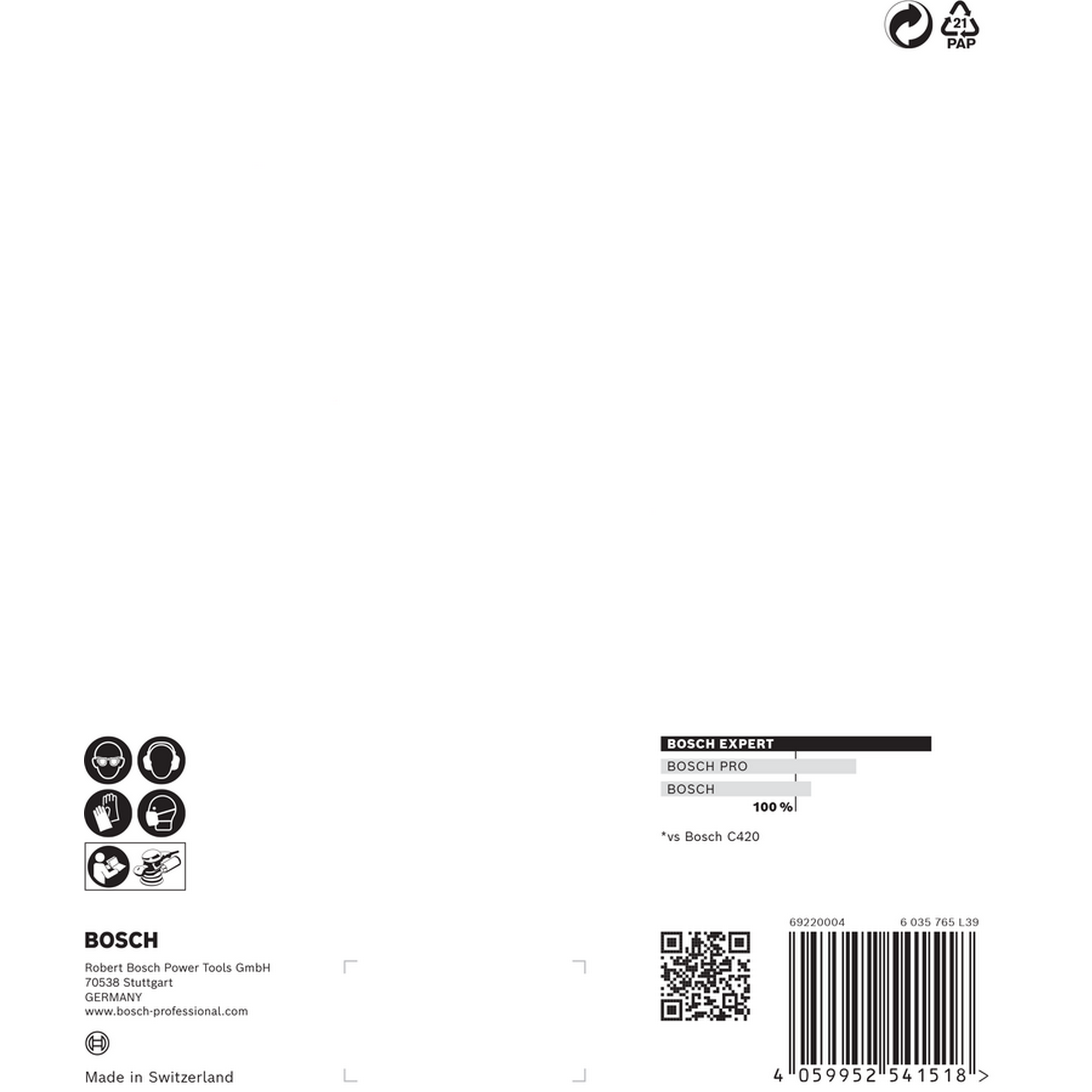 Exzenterschleifblatt 'Expert C470' Klett 6 Löcher Ø 150 mm G 40, 5-teilig