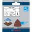Deltaschleifblatt 'Pro F460' Klett 93 mm G120, 5-teilig