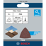 Deltaschleifblatt 'Pro F460' Klett 93 mm G80, 5-teilig