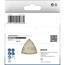 Deltaschleifblatt 'Pro F460' Klett 93 mm G80, 5-teilig