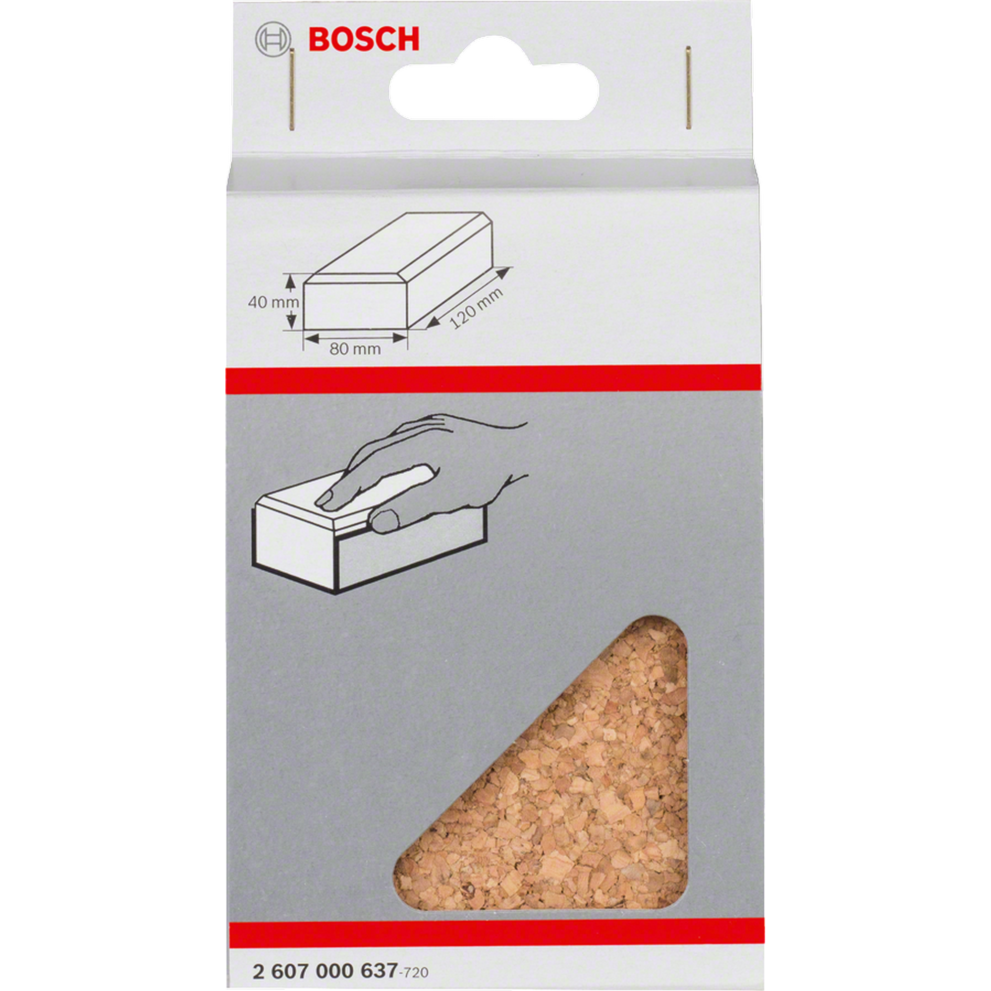 Handschleifklotz 120 x 80 x 40 mm