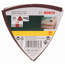 Deltaschleifblatt-Set 93 mm K120 25-teilig
