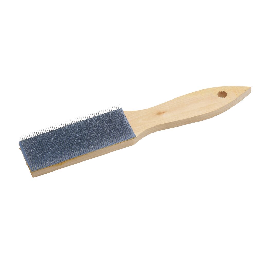 Feilenbürste mit Holzgriff