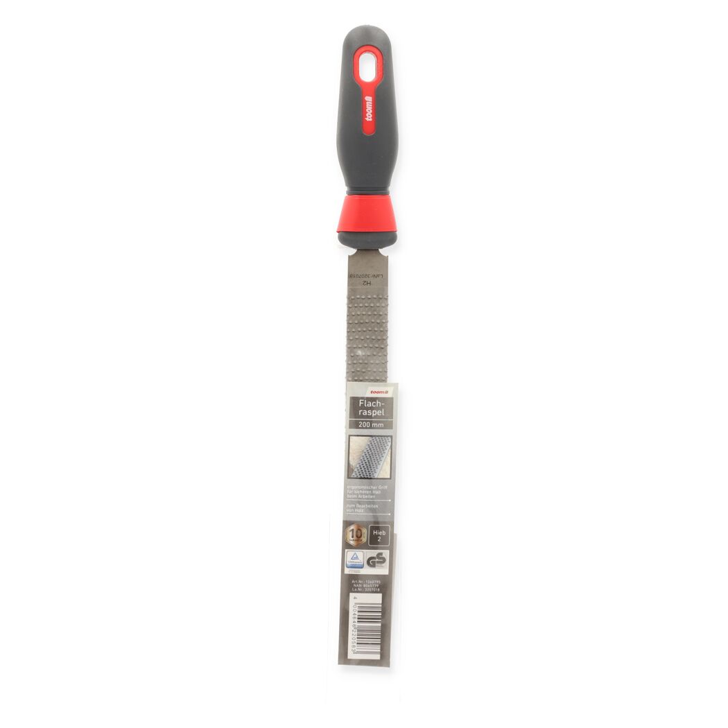 Flachraspel von toom mit ergonomischem Griff, 200 mm