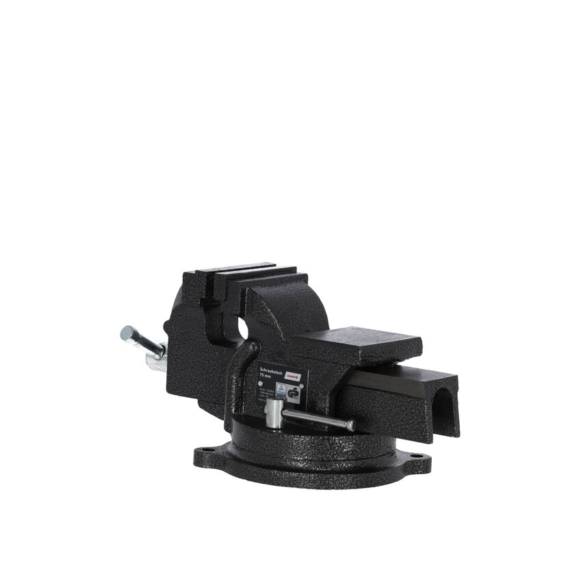 Schwarzer Schraubstock 75 mm