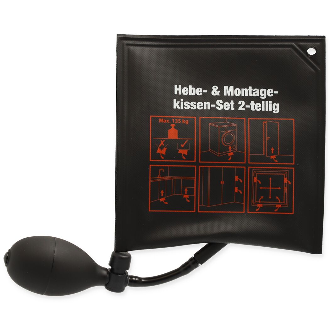 Hebe- & Montagekissen-Set mit Pumpe