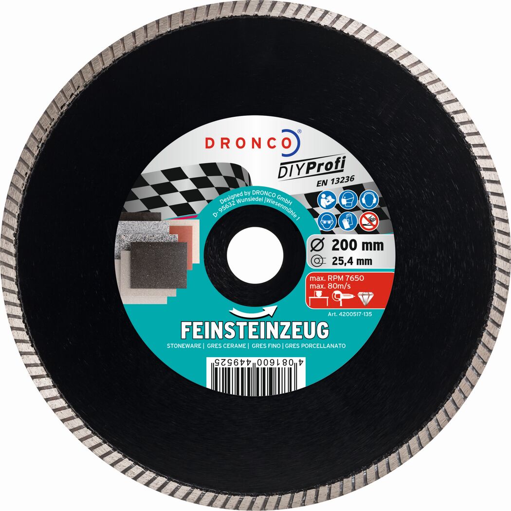 Schwarze Diamant-Trennscheibe