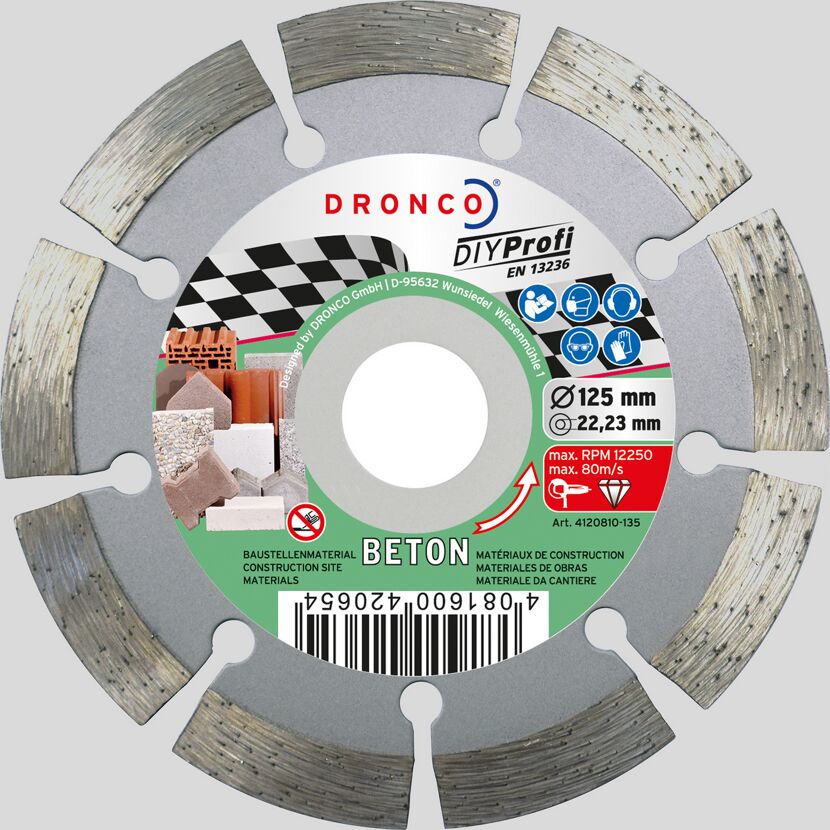 Diamant-Trennscheibe Betonsteine Ø 125 mm