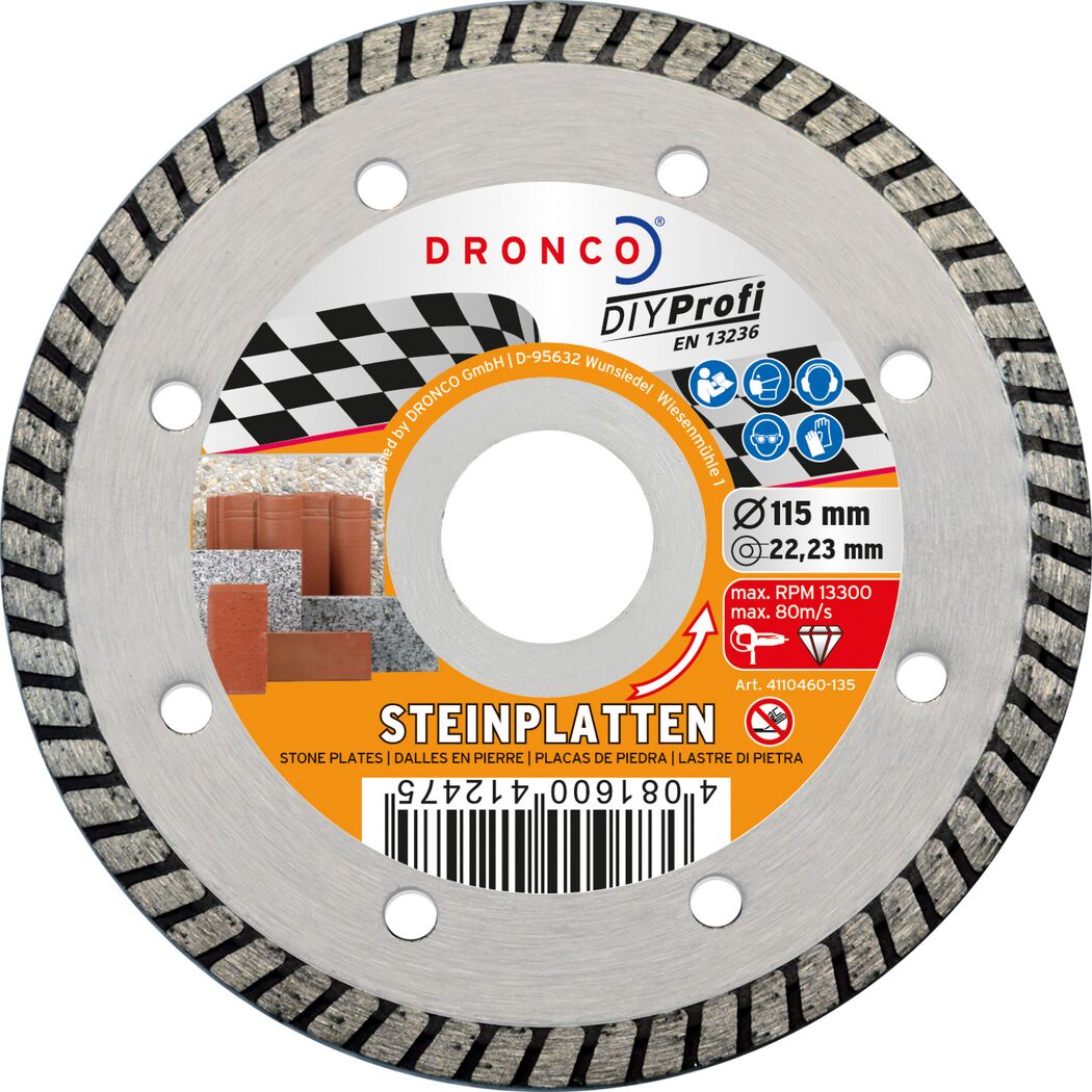 Diamant-Trennscheibe Steinplatten Ø 115 mm