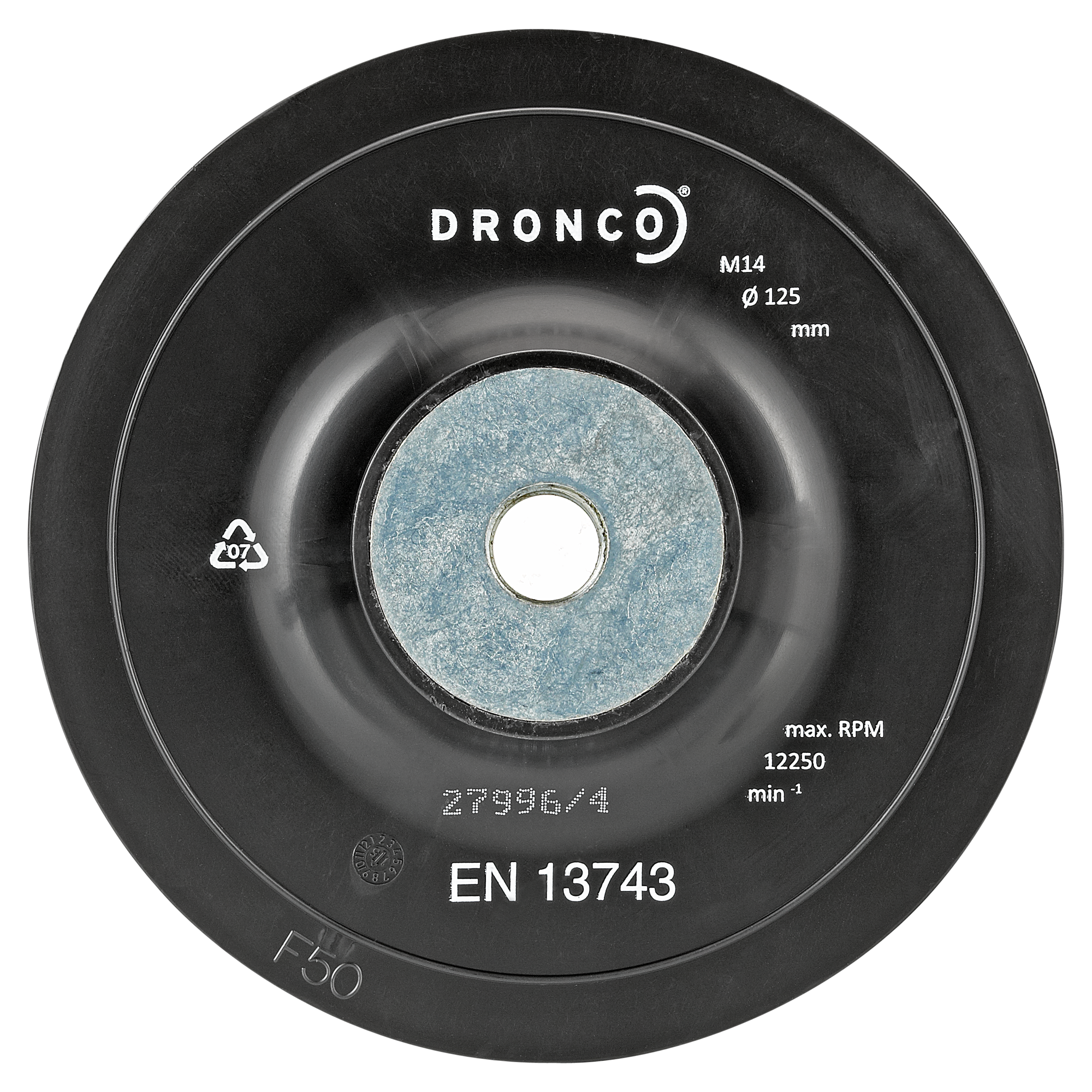 Gummistützteller M14 Ø 125 mm