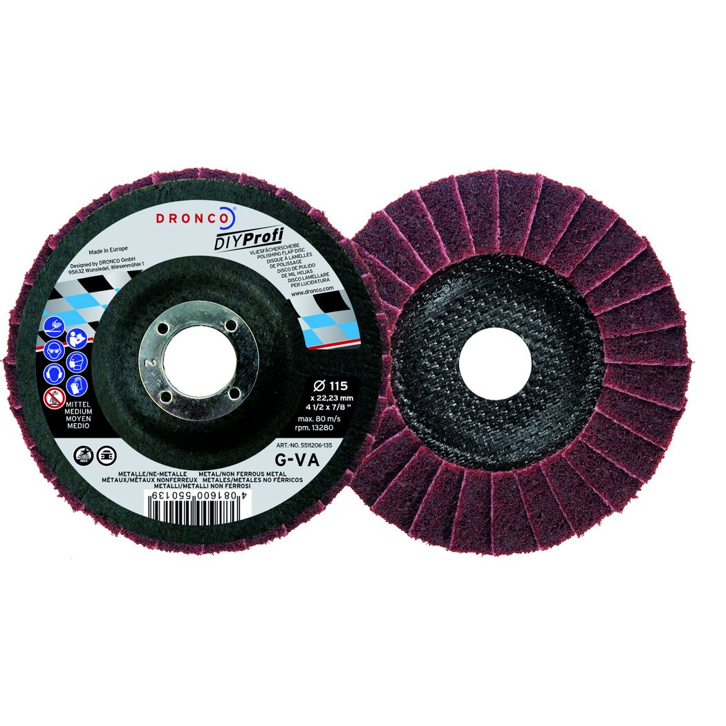 Polierfächerscheibe G-VA medium Ø 115 mm