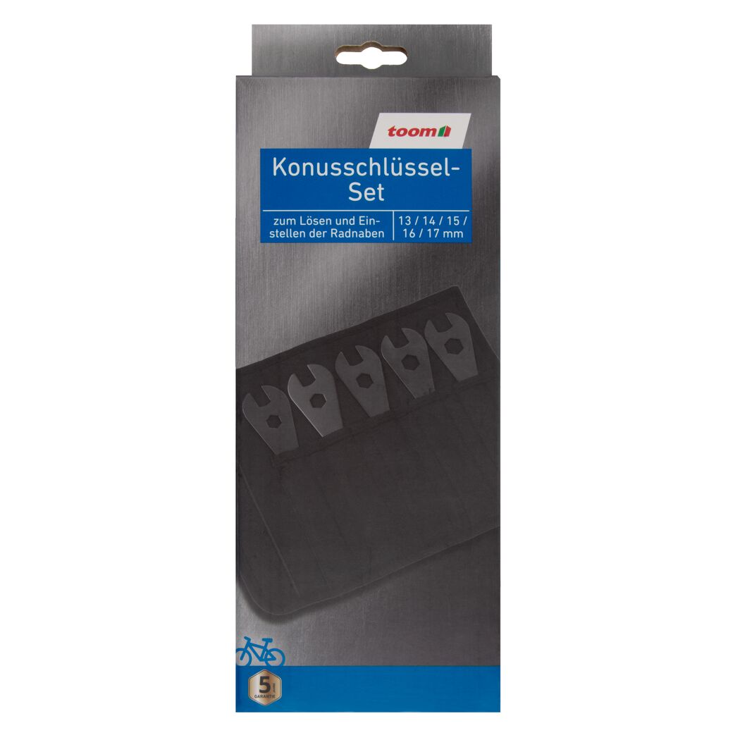 Konusschlüssel-Set 5-teilig, Tasche