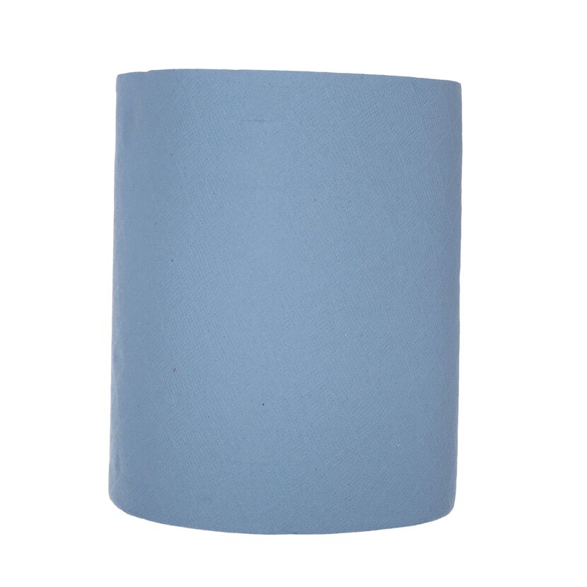 Blaue Putztuchrolle
