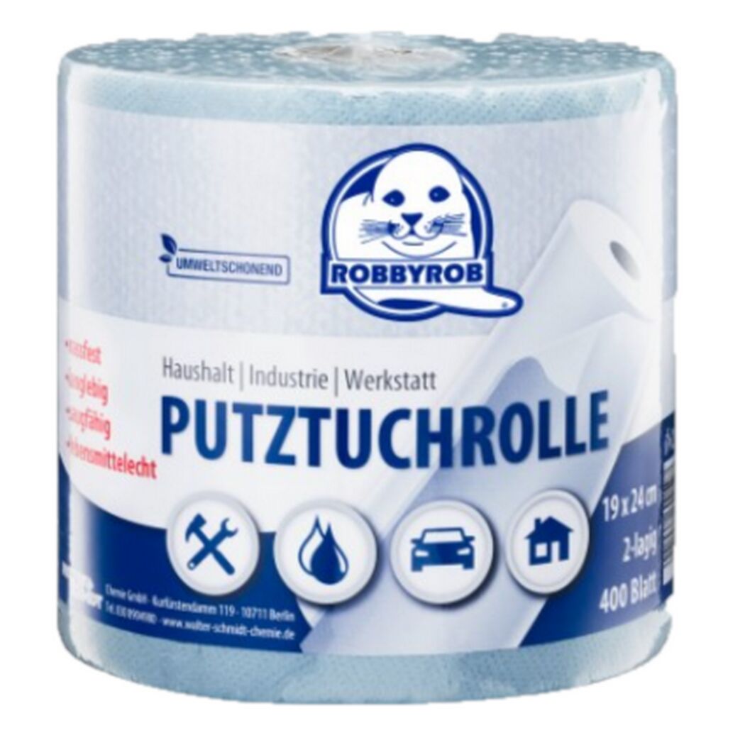 Putztuchrolle blau 2-lagig 400 Blatt