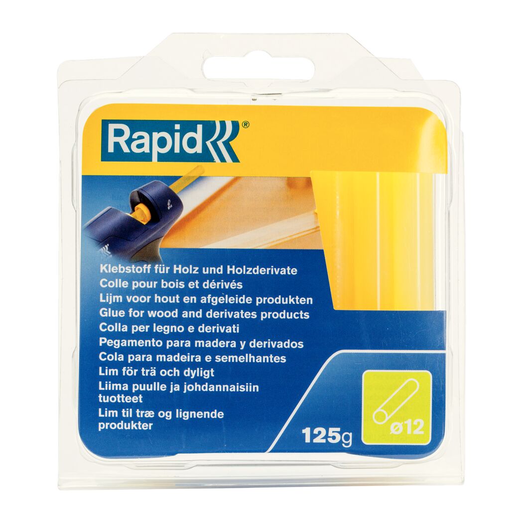 Rapid Klebesticks Holz Ø 12 mm 125 g 14 Stück