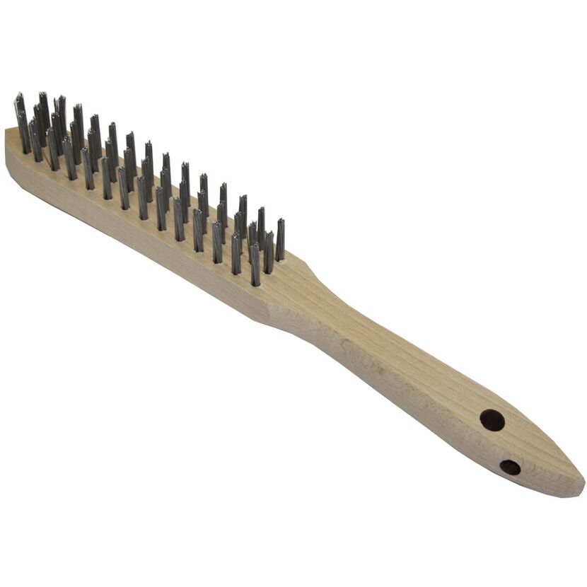Drahtbürste mit Holzgriff