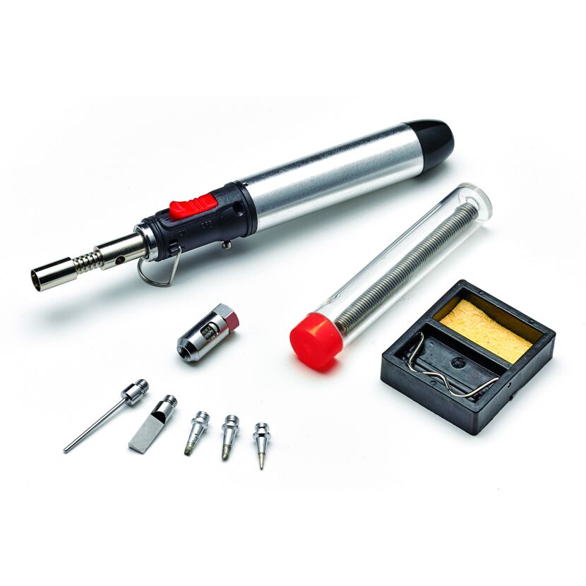 Gaslöter-Set 'M 028' mehrfarbig 650 °C, 10-teilig