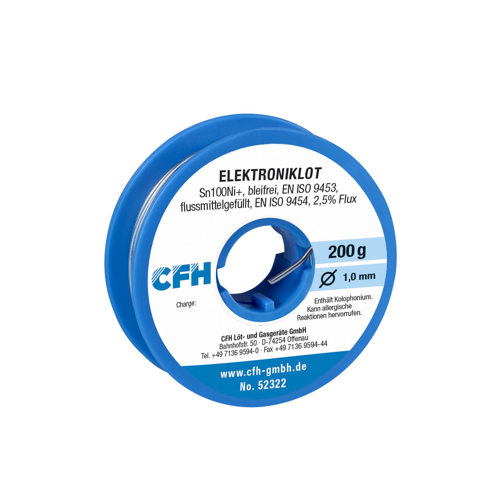 Elektroniklot CFH, 200 g, 1,0 mm, bleifrei