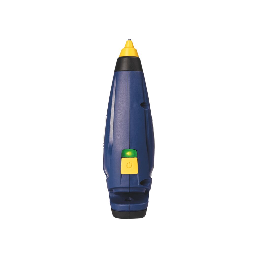 Blau-gelbe Klebepistole BGX7 von hinten