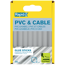 Klebestick für PVC und Kabel transparent Ø 12 x 94 mm 14 Stück