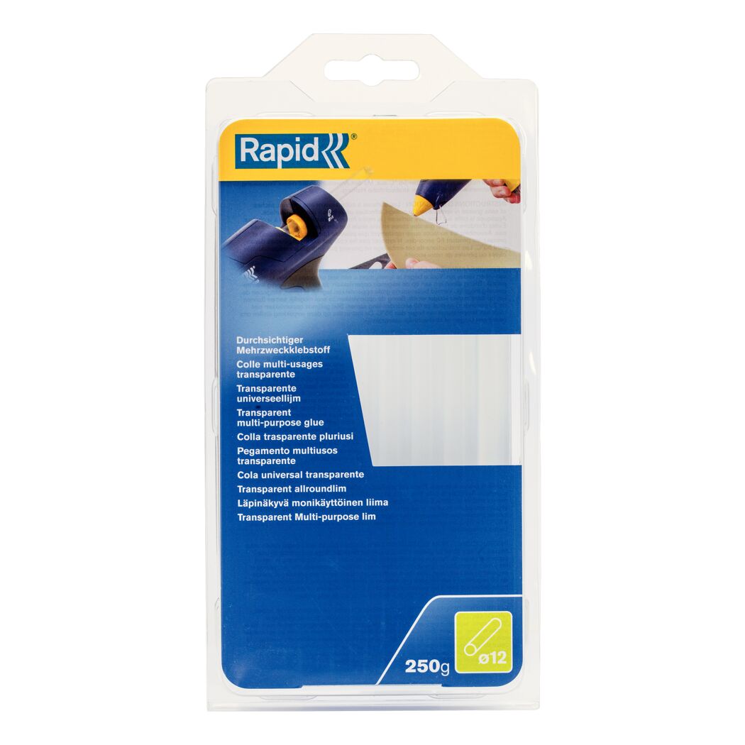 Rapid Klebesticks Transparent Ø 12 mm 250 g 14 Stück