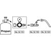 Propanregler mehrfarbig 1-4 bar, mit Manometer