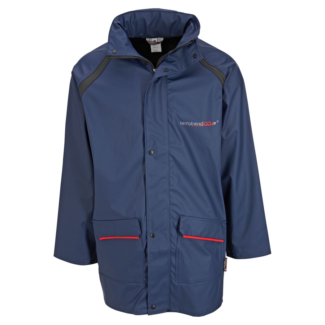 Regenjacke marineblau/rot Gr. M
