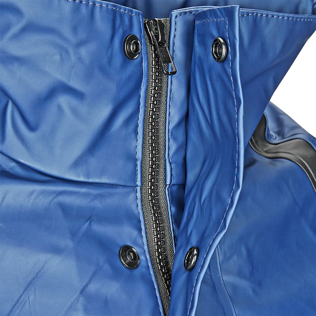 Regenjacke Polyurethan/Polyester marineblau Gr. XL
