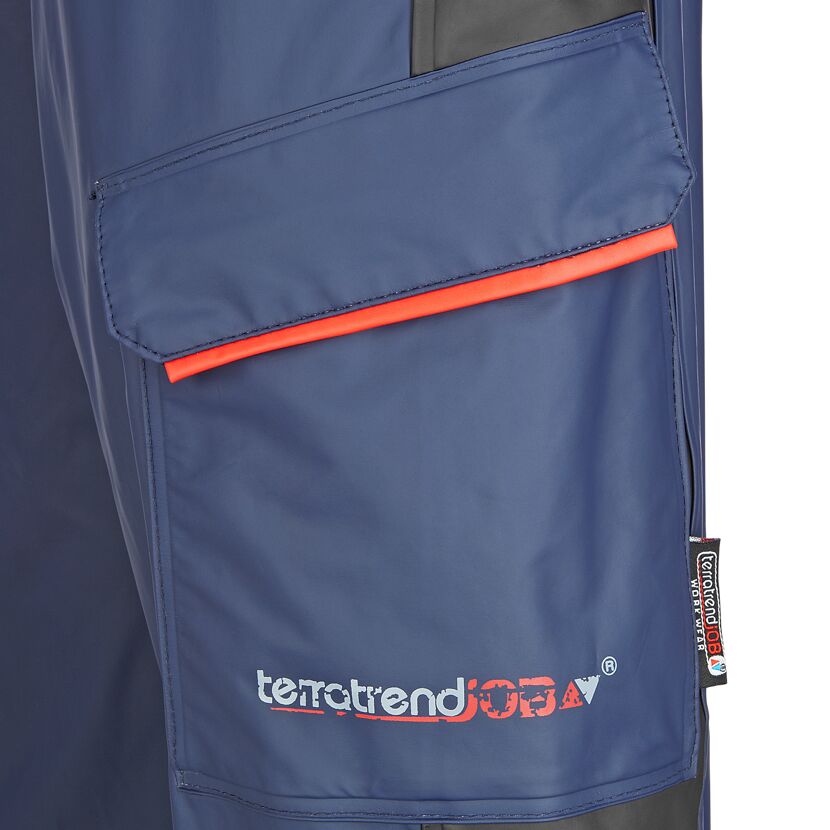Regenhose marineblau/rot Gr. XXL