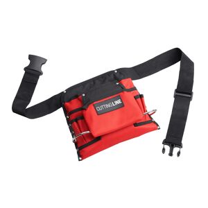 Nagel- und Werkzeugtasche Nylon 8 Taschen rot/schwarz