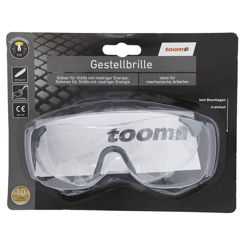 toom Gestellbrille, kratzfest und beschlagfrei