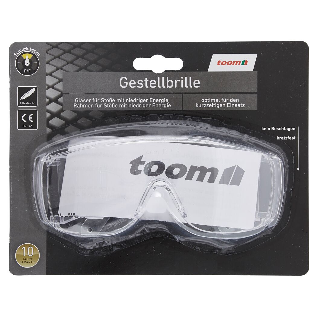 toom Gestellbrille, kratzfest, Schutzklasse F/F
