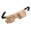 Gürteltasche Tischlerschürze Leder 11 Taschen braun