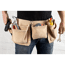 Verkleinertes Bild von Gürteltasche Tischlerschürze Leder 11 Taschen braun