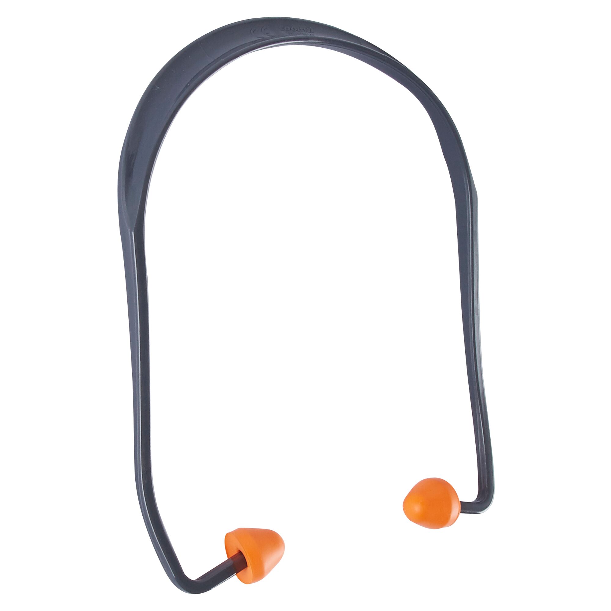 Bügelgehörschutz mit orangen Ohrstöpseln