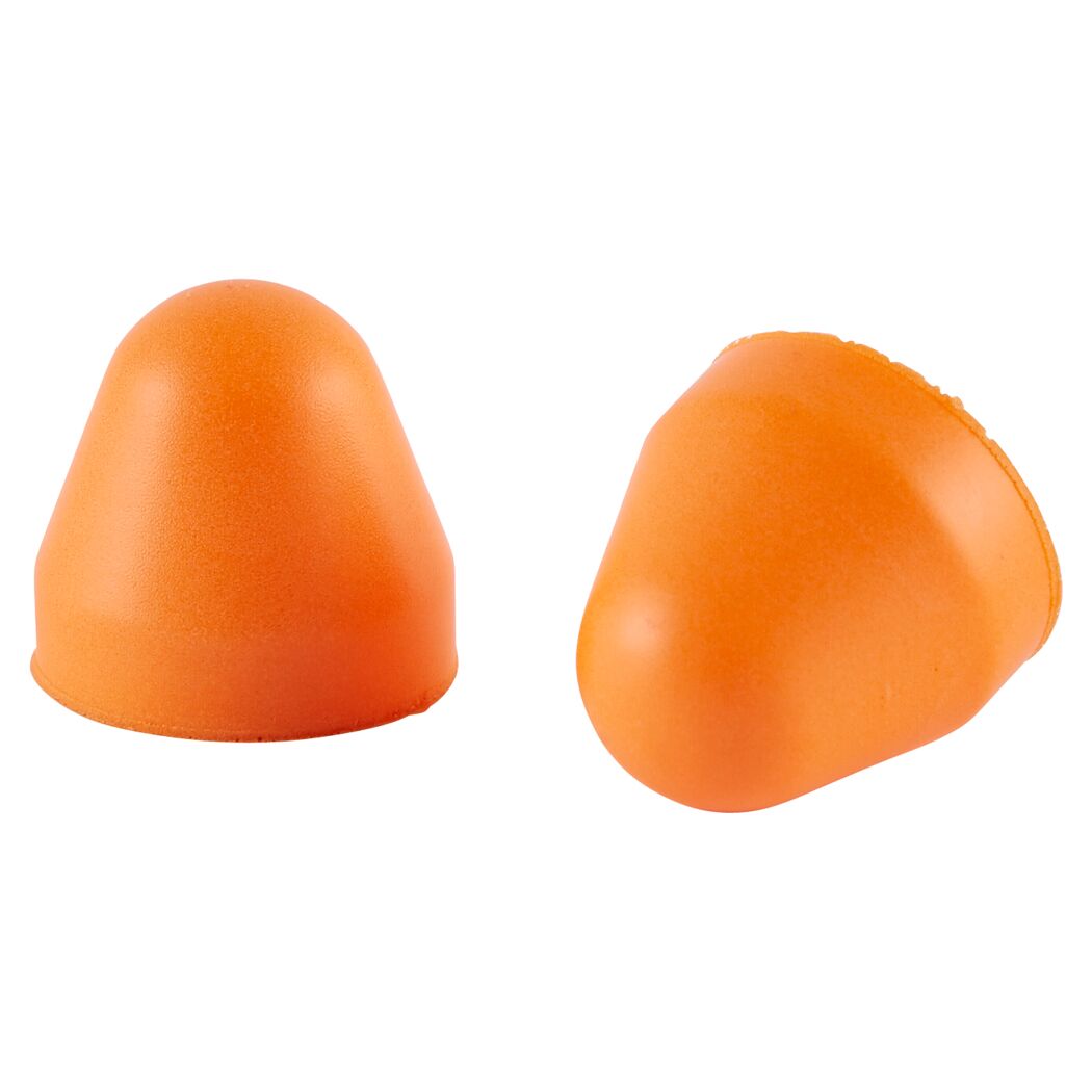 Zwei orange Gehörschutzstöpsel