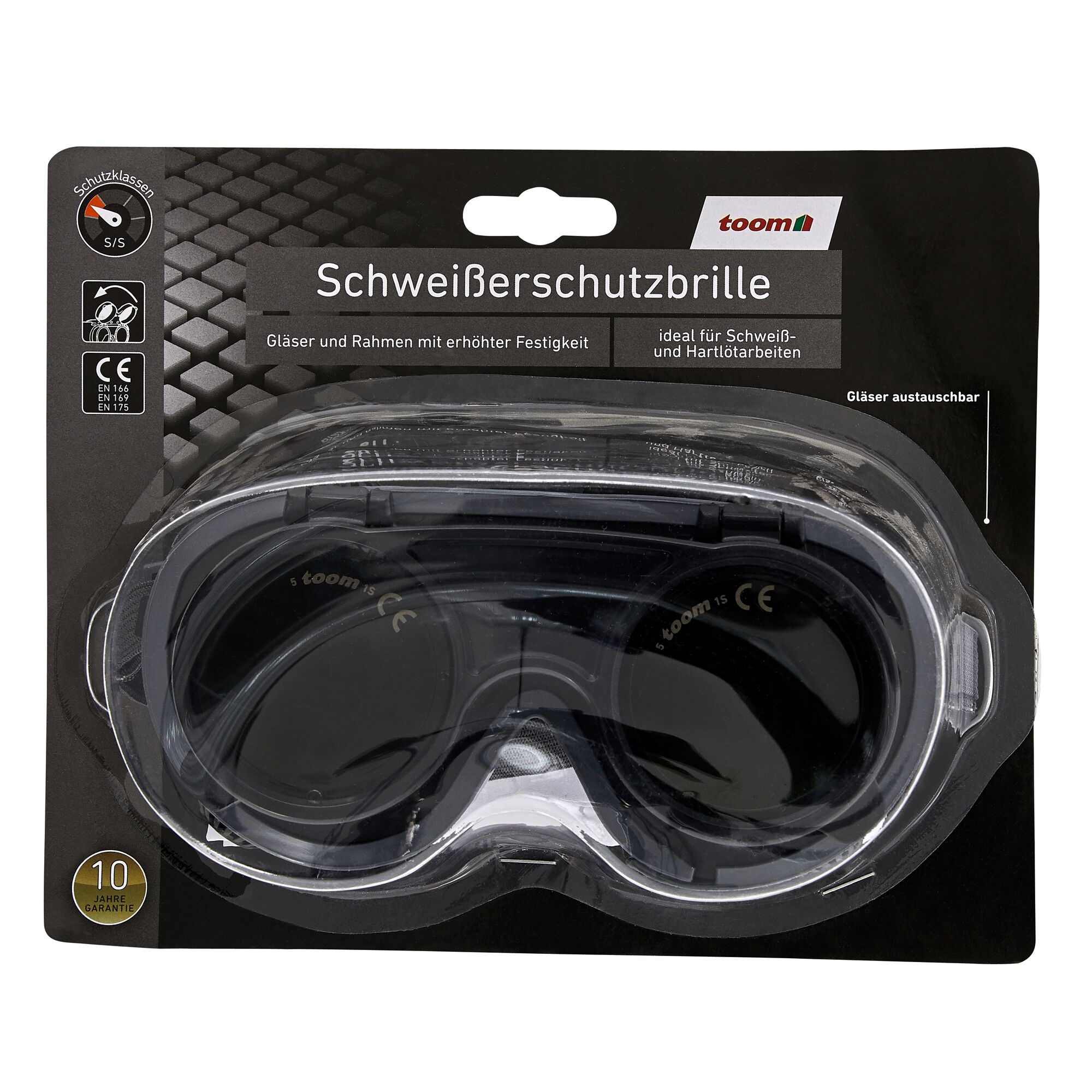 toom Schweißerschutzbrille in Verpackung