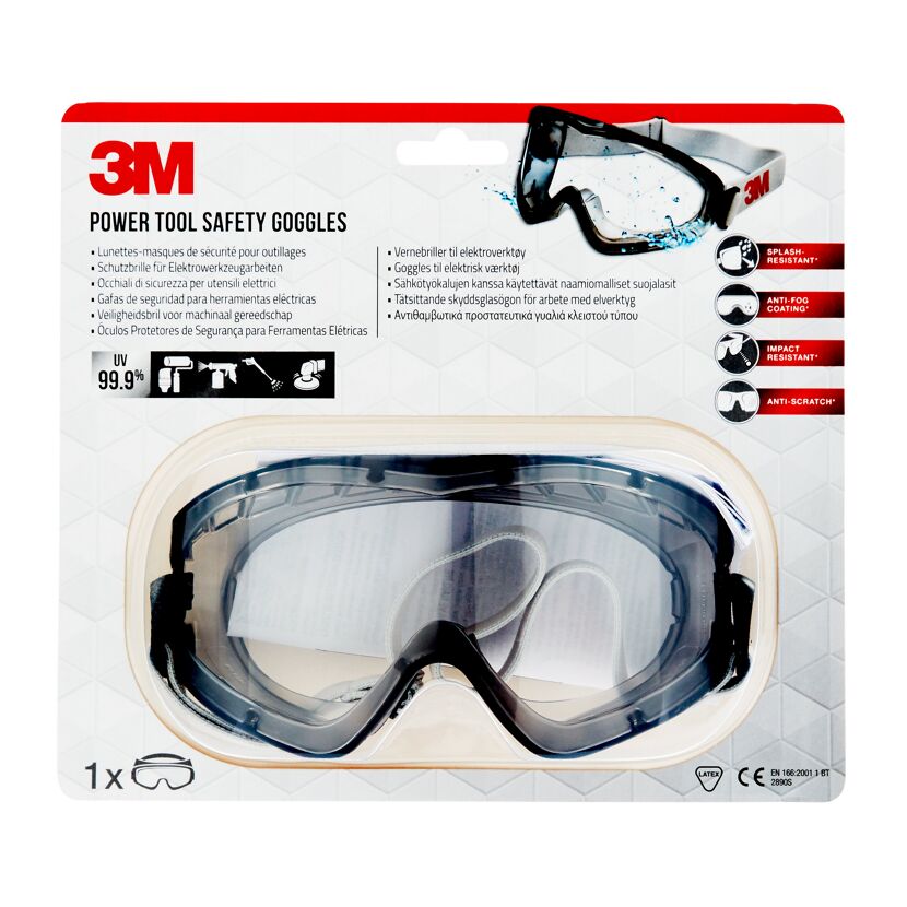 3M Vollsichtschutzbrille, durchsichtig