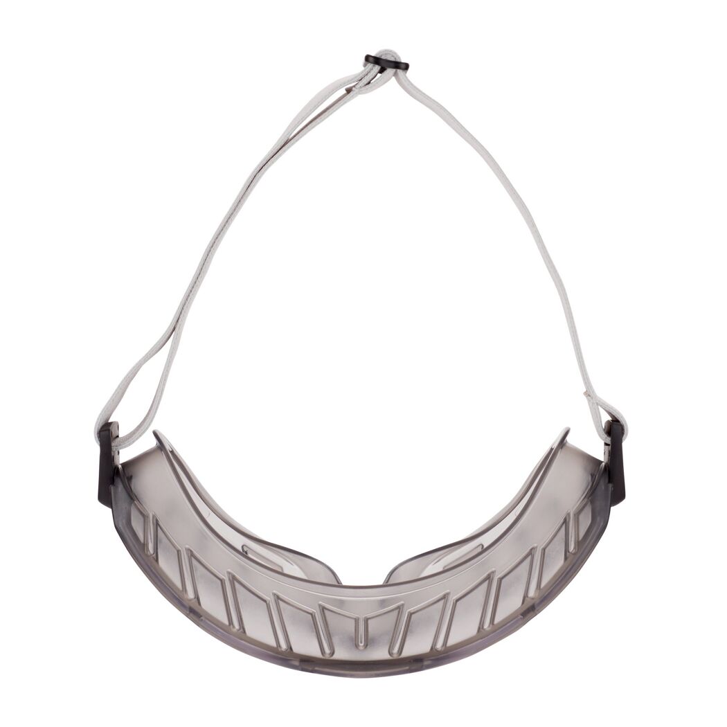 Graue Vollsichtschutzbrille mit Kopfband