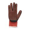 Schwarzer Arbeitshandschuh mit roten Noppen, Größe 8