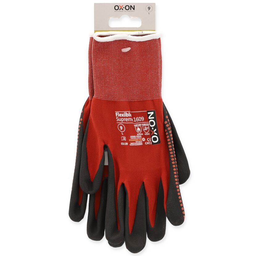 OX-ON Flexible Supreme 1609 Arbeitshandschuhe, Größe 9