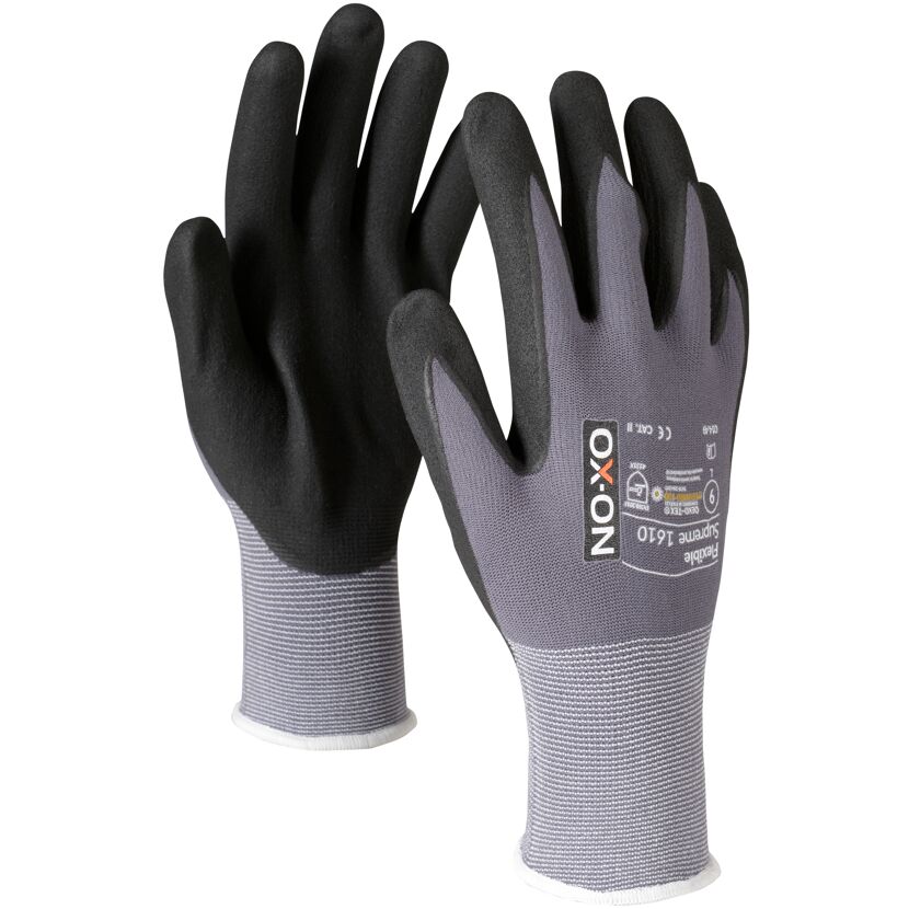 Handschuhe 'Flexible Supreme 1610' grau Gr. 8