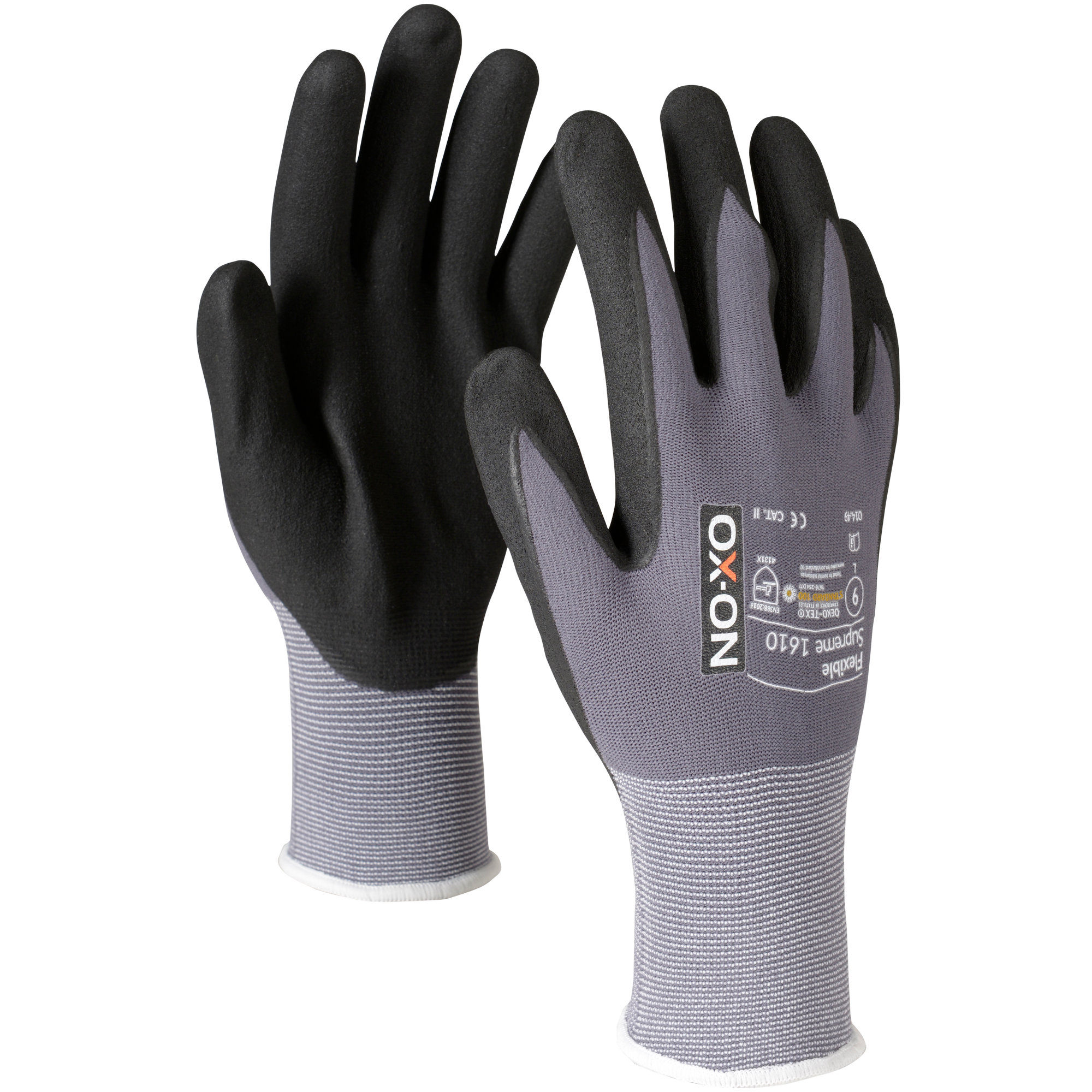 Handschuhe 'Flexible Supreme 1610' grau Gr. 9