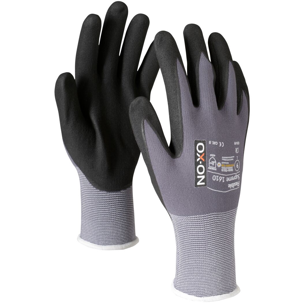 Handschuhe 'Flexible Supreme 1610' grau Gr. 9