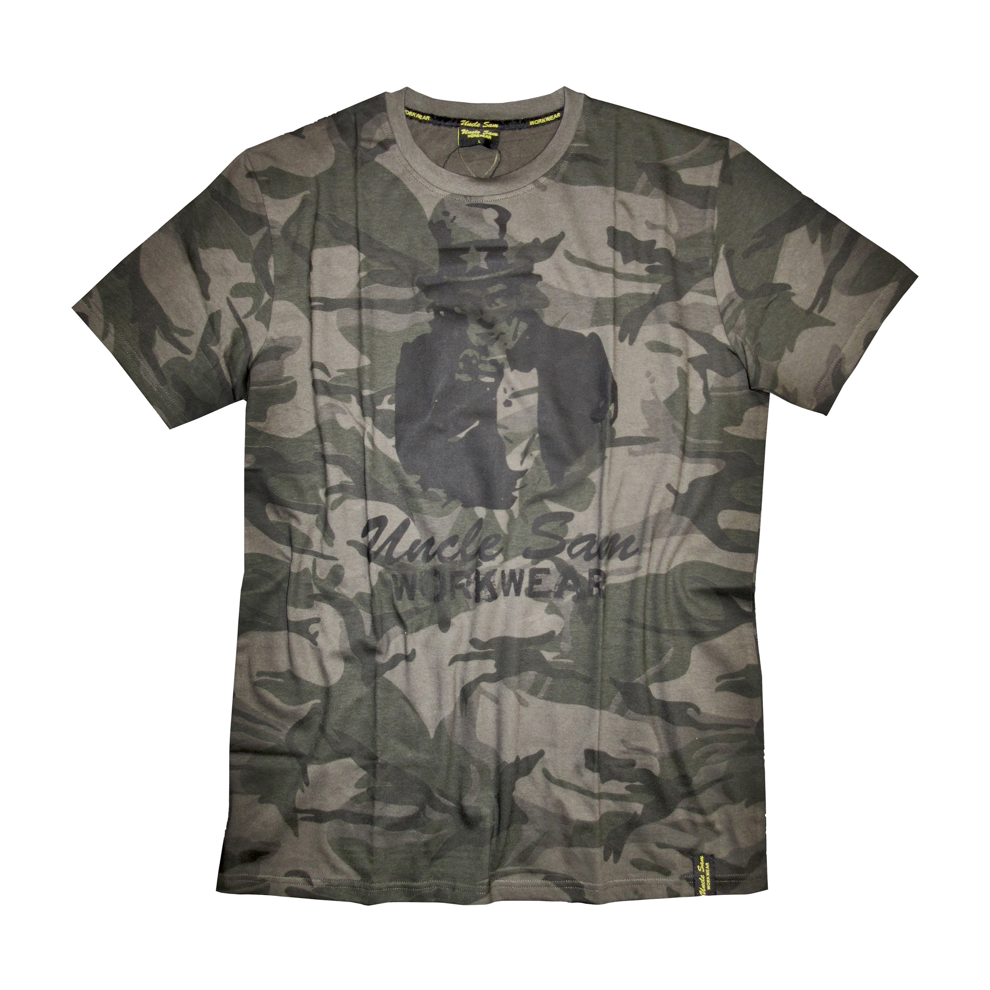 T-Shirt 'Workwear' olive/camouflage M, Baumwolle + product picture