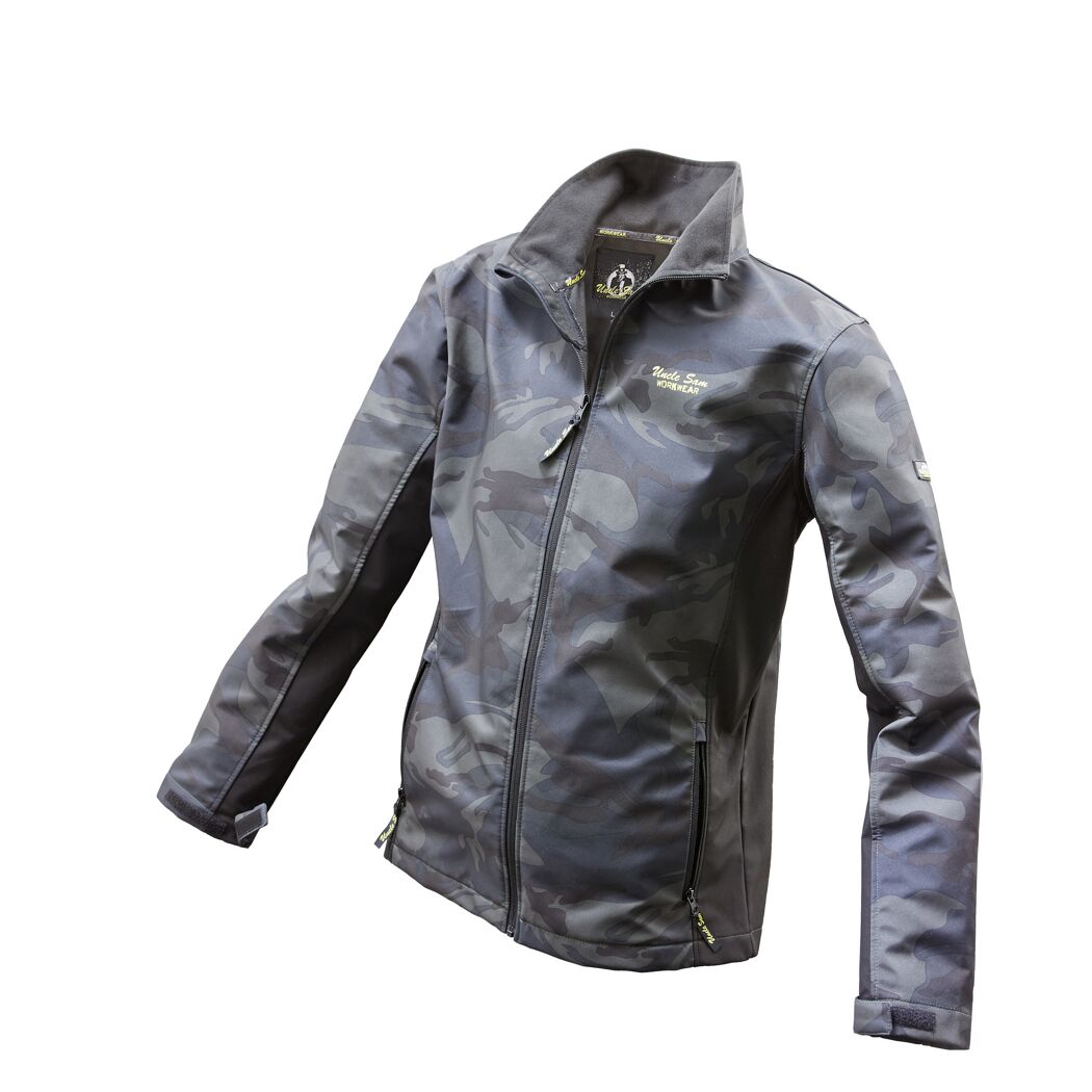 Softshelljacke oliv/camouflage Gr. L