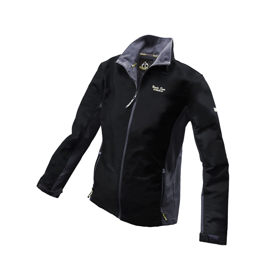 Softshelljacke schwarz Gr. L, atmungsaktiv