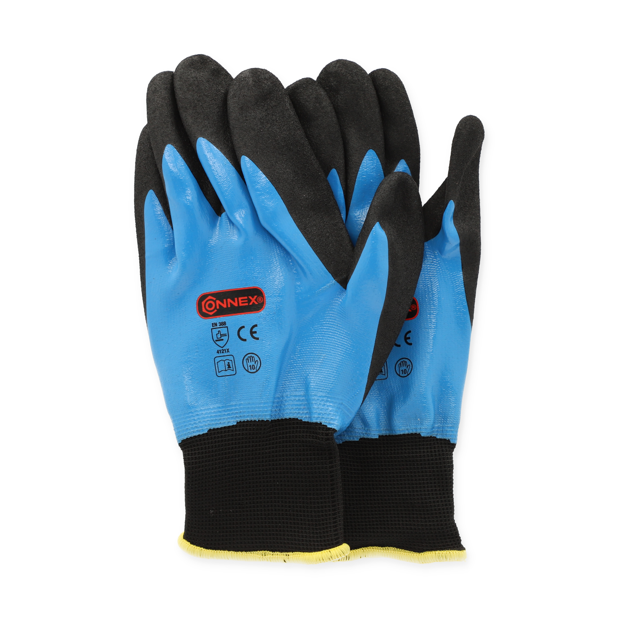 Handschuhe blau/schwarz Gr. 10 + product picture