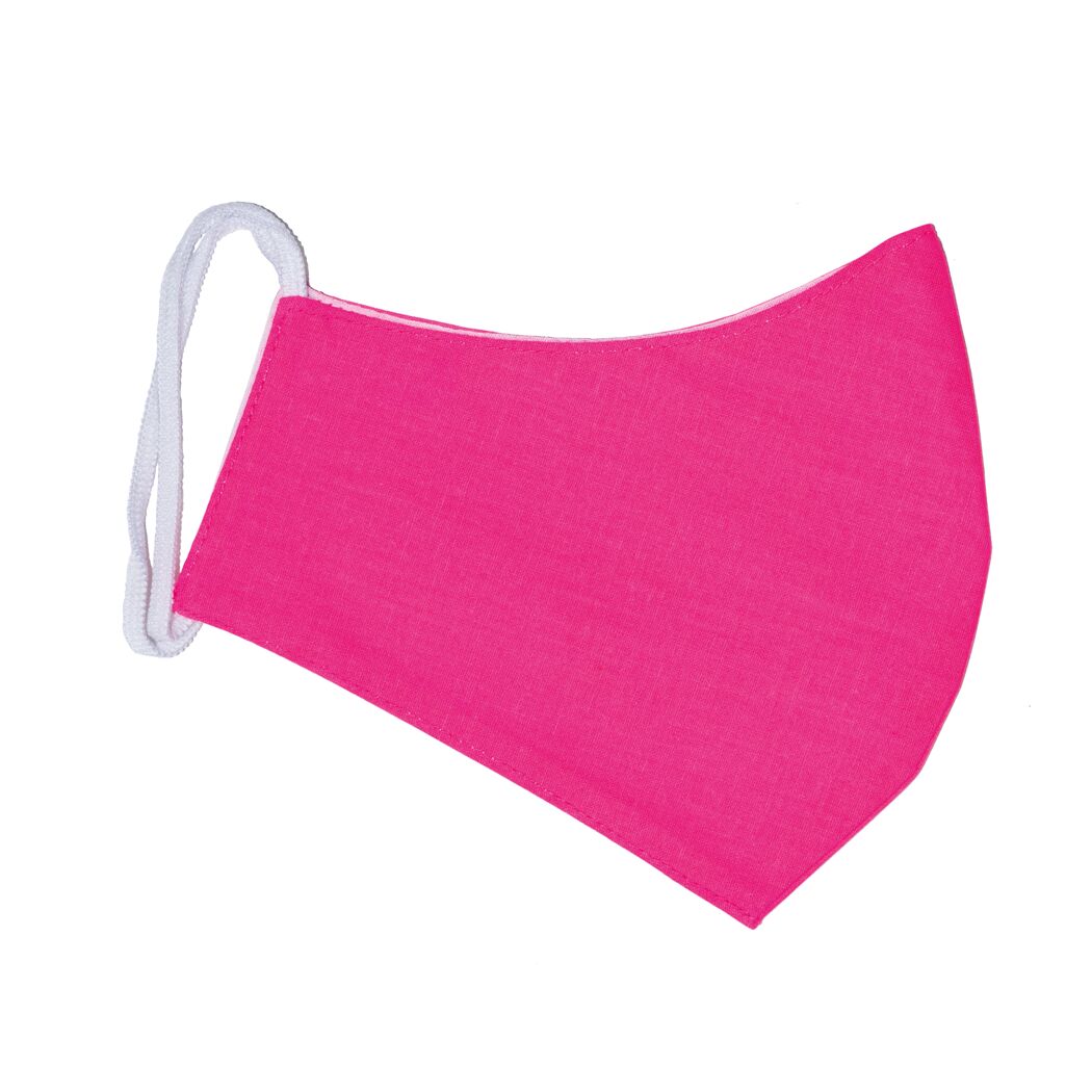 Pinkfarbene Gesichtsmaske